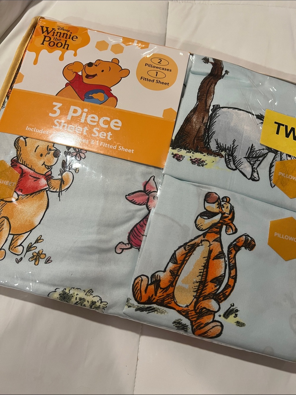 Disney Winnie the Pooh twin three piece sheet set